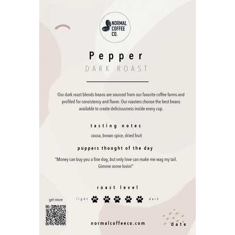 Pepper Dark Roast Coffee