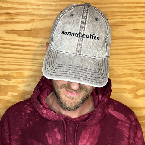 normal.coffee distressed cap