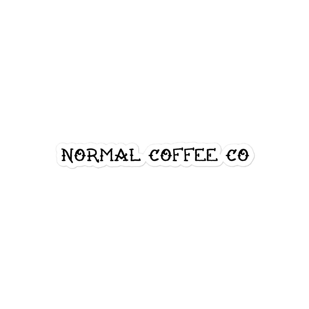 Normal Coffee Co Tattoo Sticker