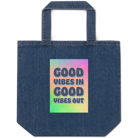 Good Vibes Organic Denim Tote