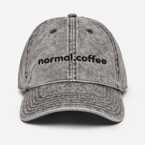 normal.coffee distressed cap